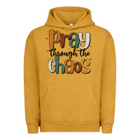 Pigment Peanut Butter pray throthe chaos Urban Hoodie - MaliasSmallBusiness