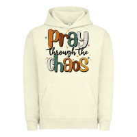 Pigment Pistachio pray throthe chaos Urban Hoodie - MaliasSmallBusiness