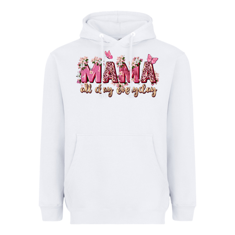 Mama All Day Everyday Heavyweight Hoodie by Zillion Design Studio | Teevron