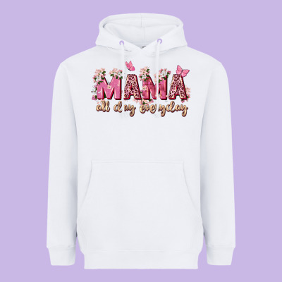 Mama All Day Everyday Heavyweight Hoodie Designed By Zillion Design Studio