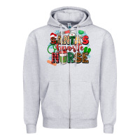 Santa's Favorite Nurse Zipper Hoodie | Teevron
