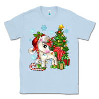 Dusty Blue Christmas unicorn Classic Tee - Zillion Design Studio