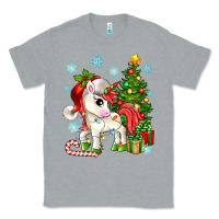 Heather Grey Christmas unicorn Classic Tee - Zillion Design Studio
