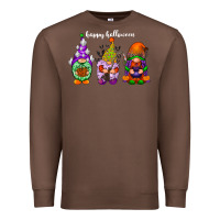 Chestnut happy halloween gnomes white Premium Sweatshirt - RacoonDesign