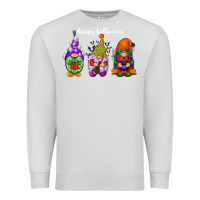 Dove Grey happy halloween gnomes white Premium Sweatshirt - RacoonDesign