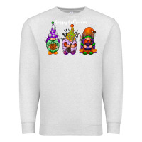 Oatmeal Heather happy halloween gnomes white Premium Sweatshirt - RacoonDesign