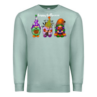 Seafoam happy halloween gnomes white Premium Sweatshirt - RacoonDesign