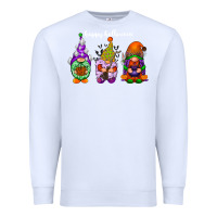 White happy halloween gnomes white Premium Sweatshirt - RacoonDesign