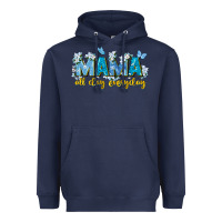 Navy mama all day everyday Heavyweight Hoodie - Zillion Design Studio