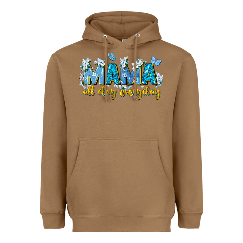 Mama All Day Everyday Heavyweight Hoodie by Zillion Design Studio | Teevron