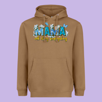Mama All Day Everyday Heavyweight Hoodie Designed By Zillion Design Studio