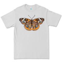Dove Grey Common Buckeye Butterfly Premium Tee - LillyAllenDesigns