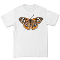 White Common Buckeye Butterfly Premium Tee - LillyAllenDesigns