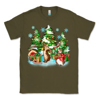 Army Green christmas rabbits Classic Tee - Zillion Design Studio