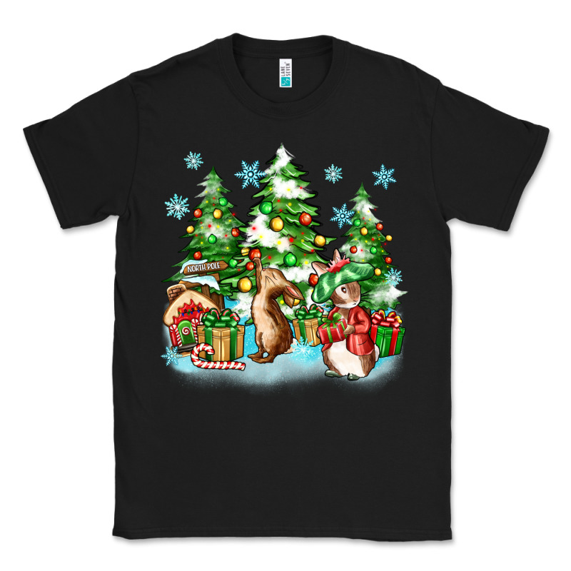 Christmas Rabbits Classic Tee by Zillion Design Studio | Teevron