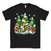 Black christmas rabbits Classic Tee - Zillion Design Studio