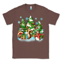 Chestnut christmas rabbits Classic Tee - Zillion Design Studio