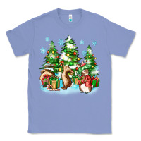 Colony Blue christmas rabbits Classic Tee - Zillion Design Studio