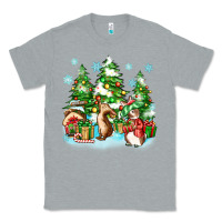 Heather Grey christmas rabbits Classic Tee - Zillion Design Studio