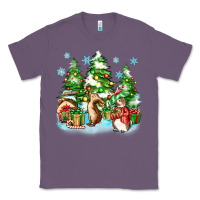 Lavender christmas rabbits Classic Tee - Zillion Design Studio