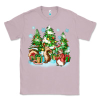 Lilac christmas rabbits Classic Tee - Zillion Design Studio