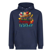 Navy nacho average teacher Heavyweight Hoodie - CTS Tumbler Store