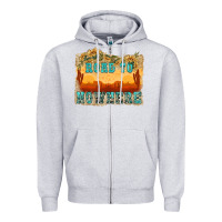 Heather Grey road to nowhere tbw Zipper Hoodie - texasbilliewilder