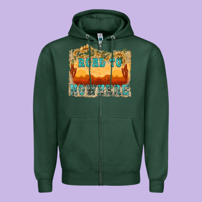 Zipper Hoodie road to nowhere tbw