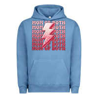Pigment Pebble Blue mom of both girls Urban Hoodie - MaliasSmallBusiness