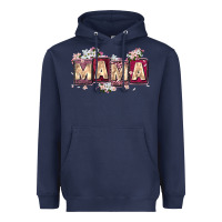 Navy mama with license letters Heavyweight Hoodie - Zillion Design Studio