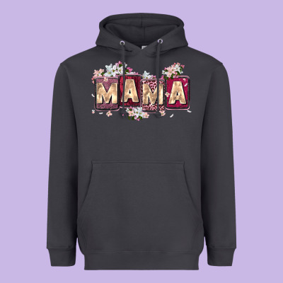 Mama With License Letters Heavyweight Hoodie Designed By Zillion Design Studio