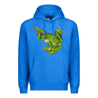 True Royal White Lipped Tree Frog Illustrations Premium Hoodie - LillyAllenDesigns