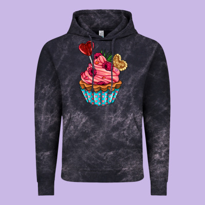 Valentines Day Cupcake Vintage Hoodie Designed By Adodesignshop