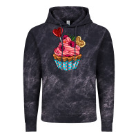 Cloud Black valentines day cupcake Vintage Hoodie - AdoDesignShop