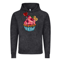 Vintage Black valentines day cupcake Vintage Hoodie - AdoDesignShop