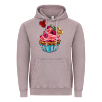 Vintage Zinc valentines day cupcake Vintage Hoodie - AdoDesignShop