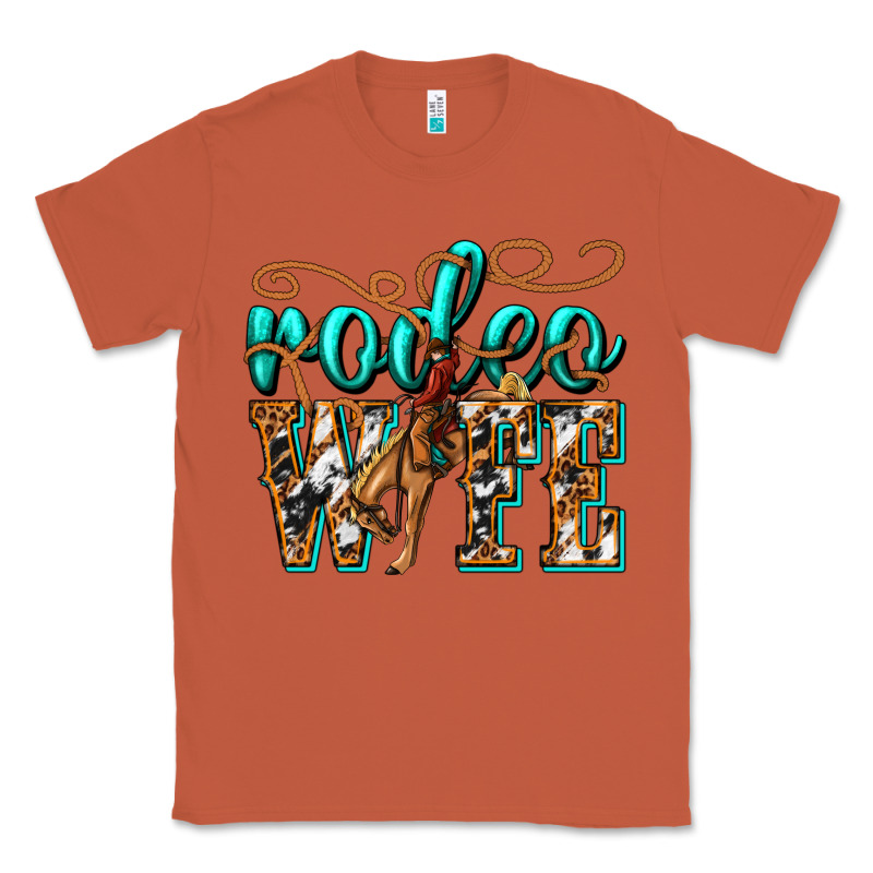 Rodeo Wife Western Classic Tee by texasbilliewilder | Teevron