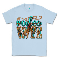 Dusty Blue rodeo wife western Classic Tee - texasbilliewilder