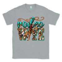 Heather Grey rodeo wife western Classic Tee - texasbilliewilder