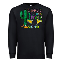 Black cinco de mayo cactus Premium Sweatshirt - CowhideDigitalArt