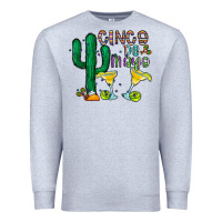 Heather Grey cinco de mayo cactus Premium Sweatshirt - CowhideDigitalArt