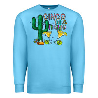 Ocean Blue cinco de mayo cactus Premium Sweatshirt - CowhideDigitalArt