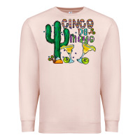 Pale Pink cinco de mayo cactus Premium Sweatshirt - CowhideDigitalArt