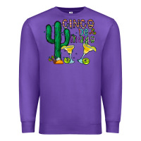 Purple cinco de mayo cactus Premium Sweatshirt - CowhideDigitalArt