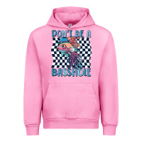Fuchsia Pink dont be a basshole Urban Hoodie - MaliasSmallBusiness