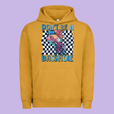 Dont Be A Basshole Urban Hoodie Designed By Maliassmallbusiness