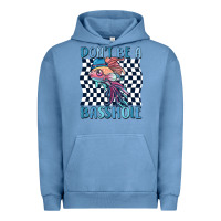 Pigment Pebble Blue dont be a basshole Urban Hoodie - MaliasSmallBusiness