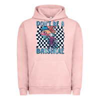 Pigment Salmon dont be a basshole Urban Hoodie - MaliasSmallBusiness
