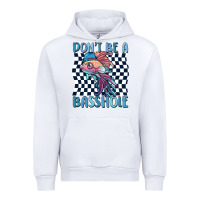 White dont be a basshole Urban Hoodie - MaliasSmallBusiness