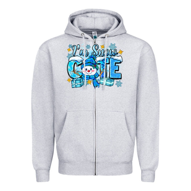 I'm Snow Cute Zipper Hoodie by Zillion Design Studio | Teevron